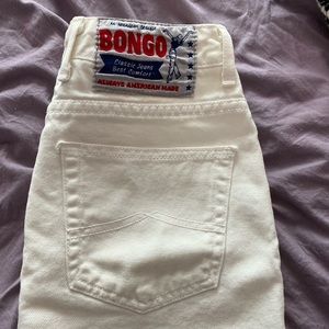 WHITE BONGO JEAN SKIRT